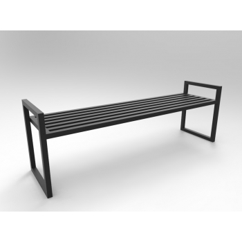 Ławka szatniowa wolnostojąca metalowa - zamknięta